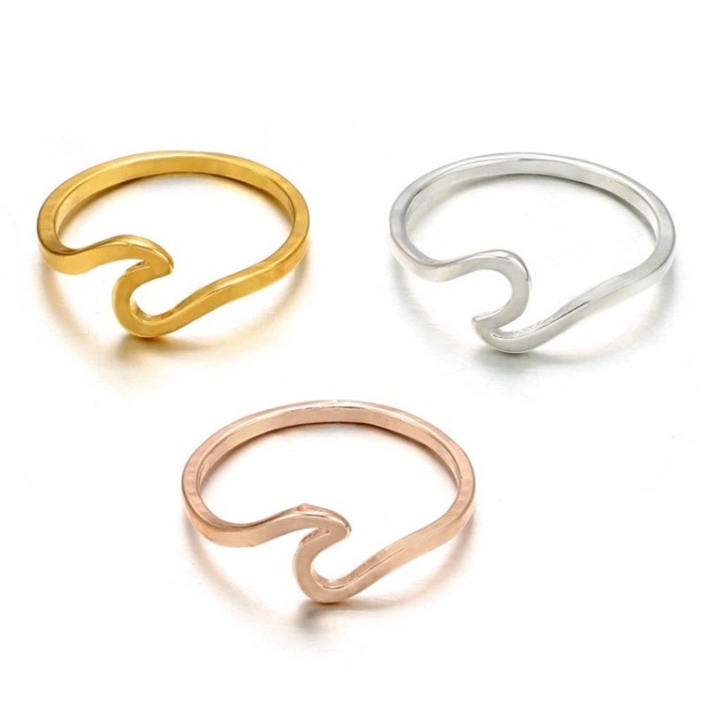 🌊 Silver Wave Summer Ring - Picture 3 of 3